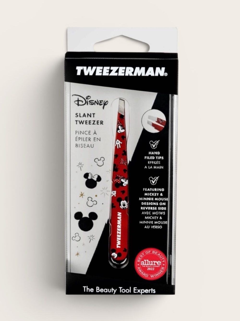 Tweezerman x Disney Red Mickey & Minnie Slant Tweezer